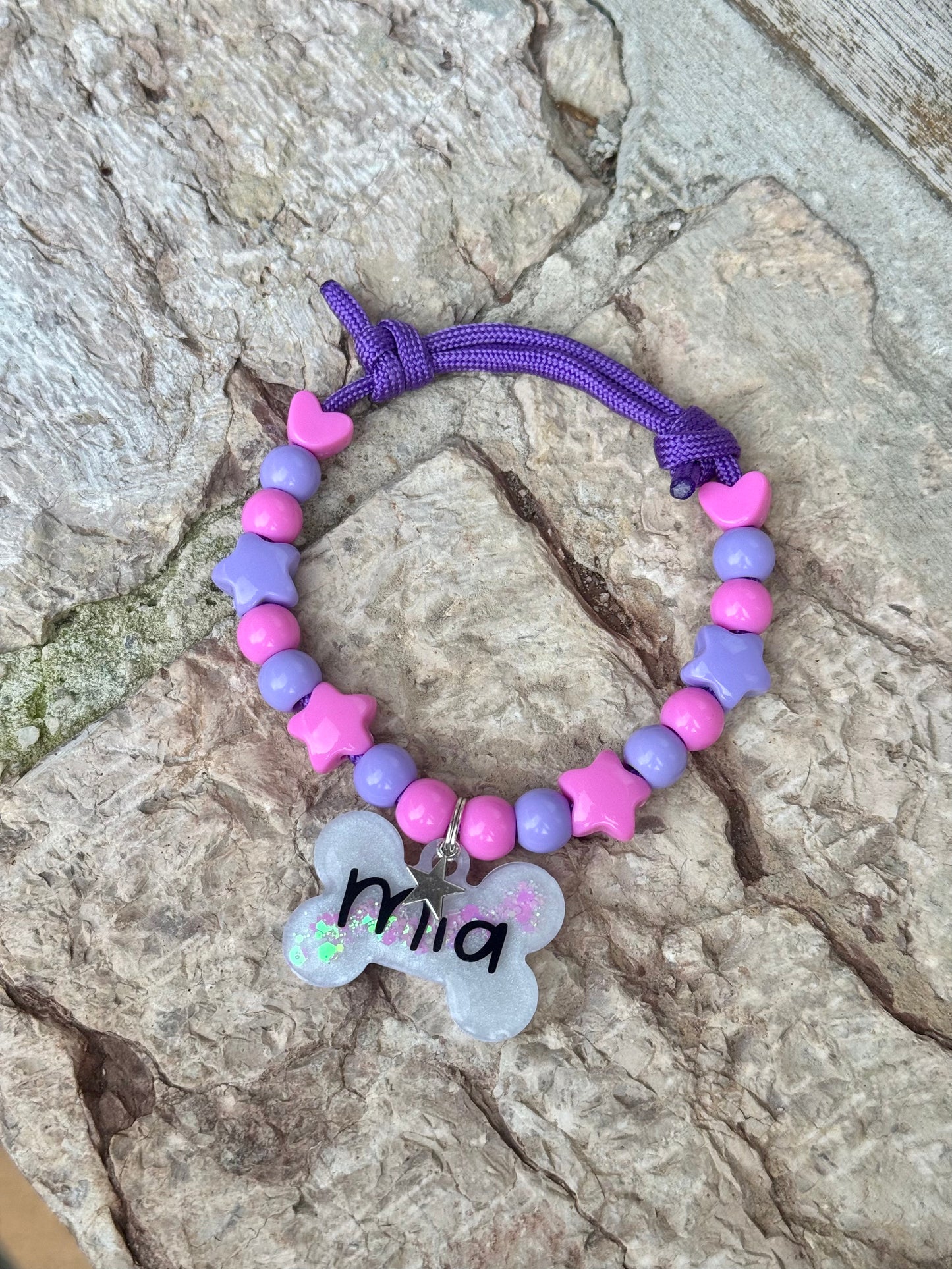 COLLAR ROSA + MORADO