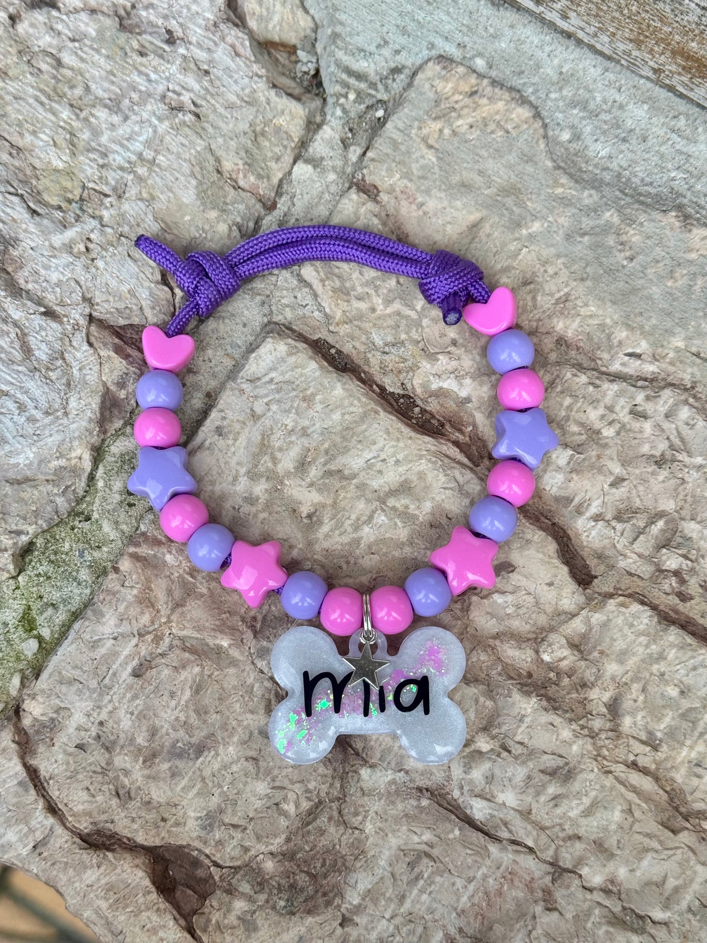 COLLAR ROSA + MORADO