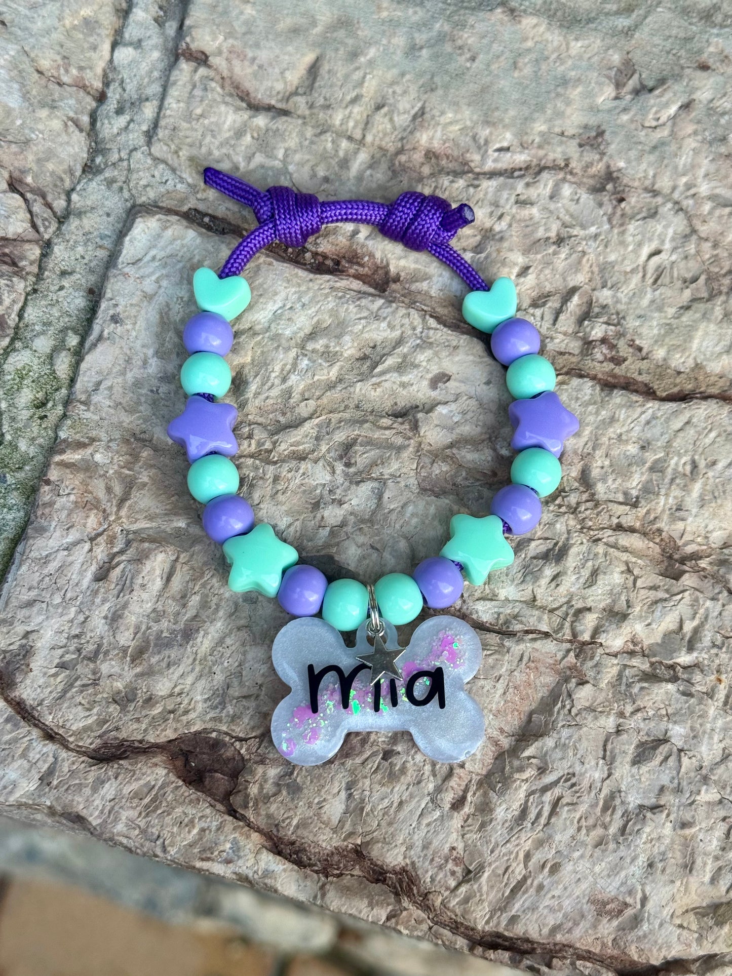 COLLAR TURQUESA + MORADO