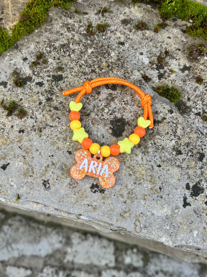 COLLAR + GLITTER NARANJA INTELIGENTE